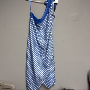 Lane Bryant by Glamour Women’s dress size shift striped blue white size 18 NWT